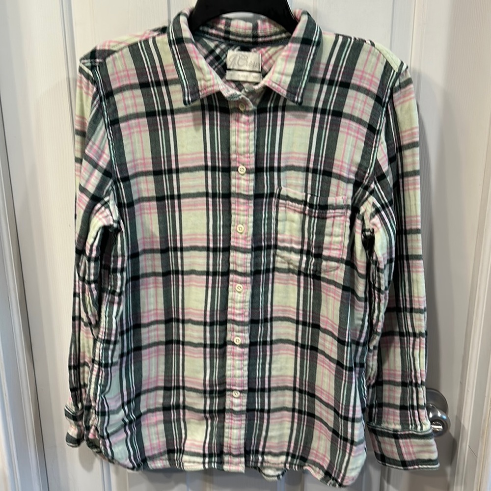 J Crew flannel shirt
